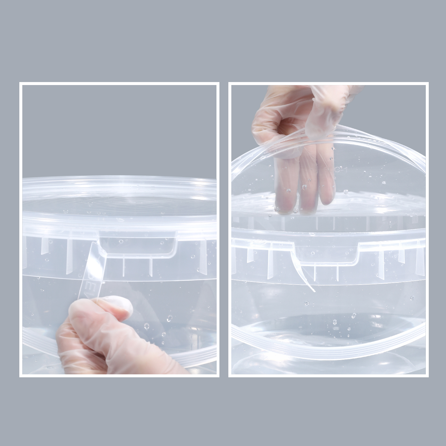 8L Food-grade PP Plastic Bucket with Lid