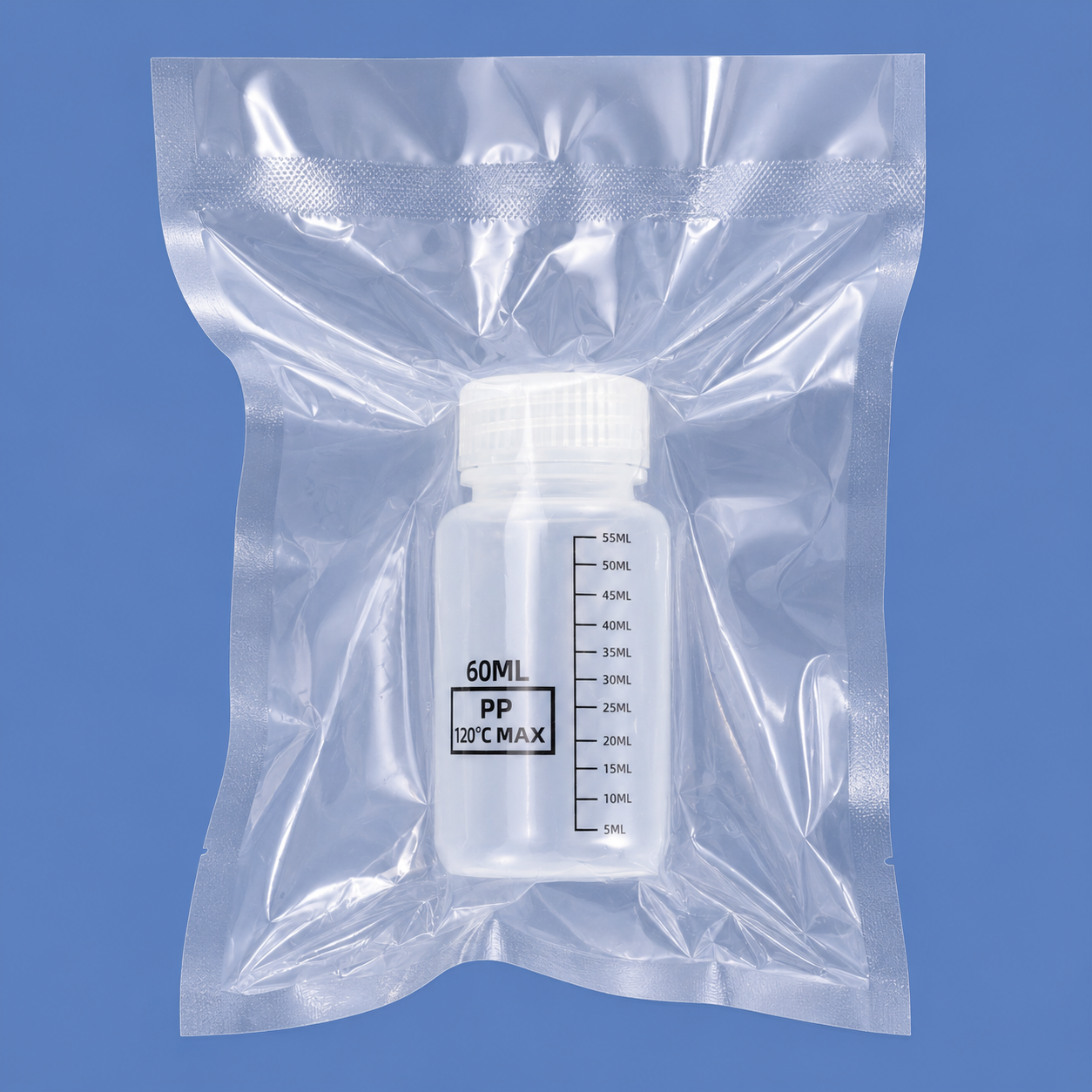 60ml Sterile PP Reagent Bottle with Screw Cap