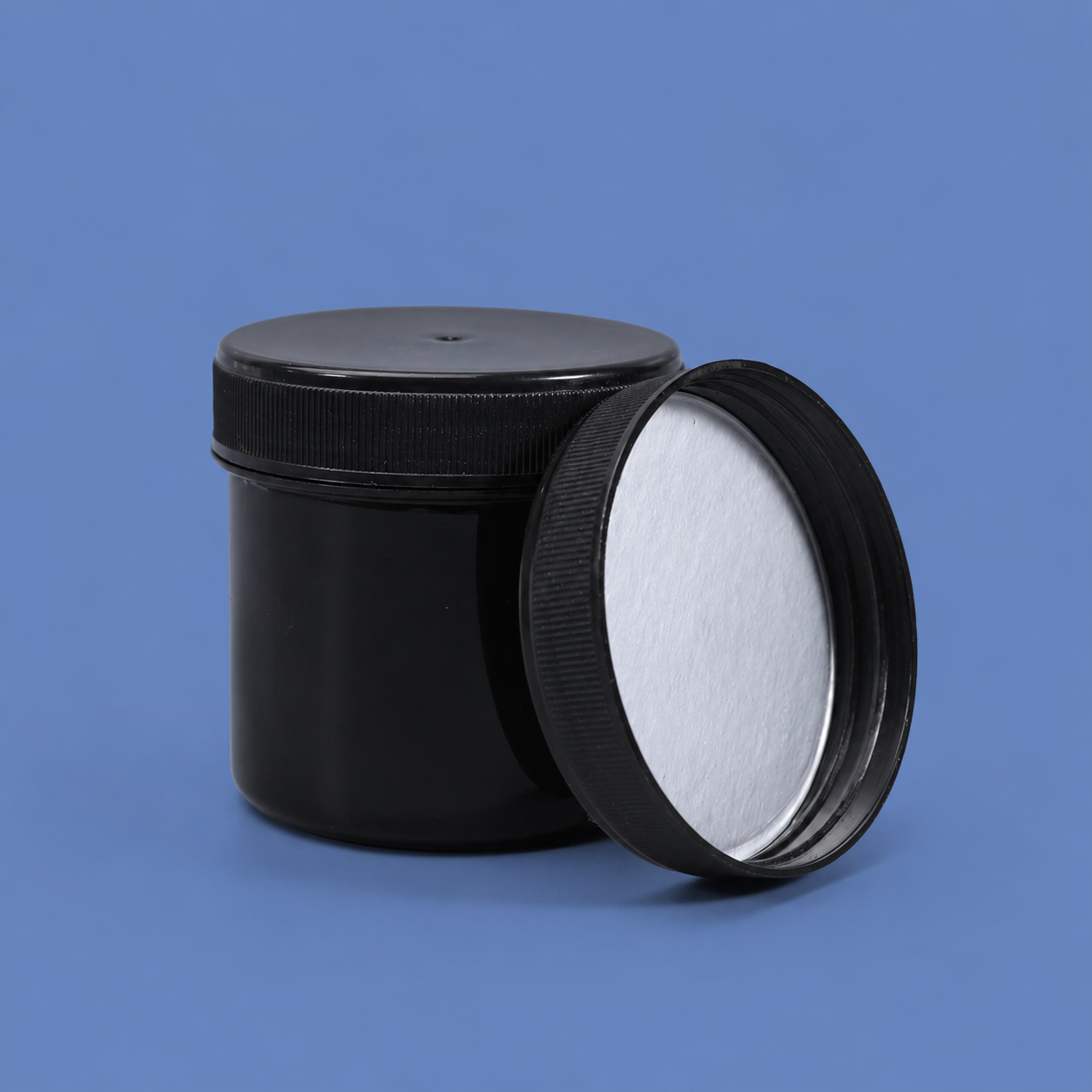 100ml PP Wide Mouth Screw Plastic Jar with aluminum foil gasket Cap