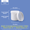 300ml PP Wide Mouth Screw Plastic Jar with aluminum foil gasket Cap