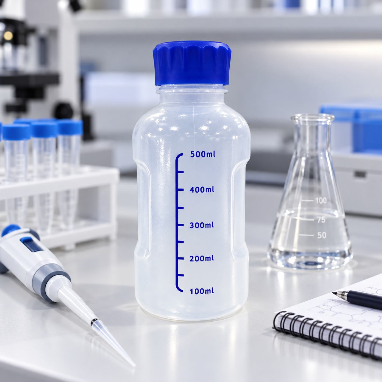 500ml PP Reagent Bottle with Scale Line