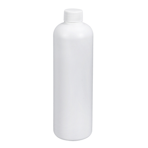 500ml Translucence White PE Bottle with Screw PP Cap and Foil Foam Gasket for Chemical Materials Detergent Lubricant Packaging