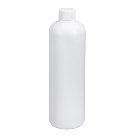 500ml Translucent White PE Bottle with Screw Cap Induction Gasket