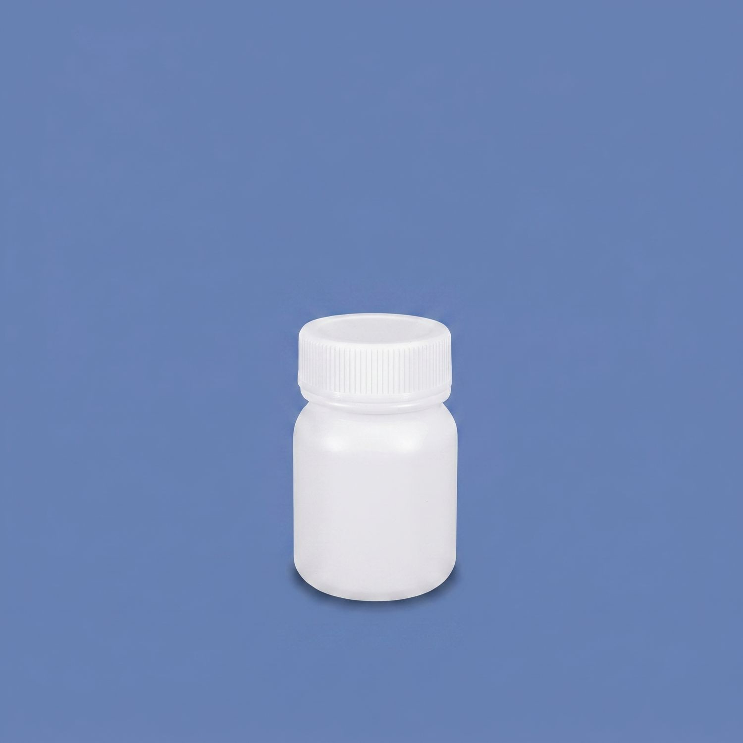 50ml HDPE Wide Mouth Plastic Bottle with Inner Cap Leakproof for Chemical Lab Use