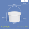 4L Food-grade PP Plastic Bucket with Lid