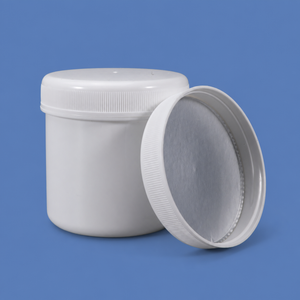 200ml PP Wide Mouth Screw Plastic Jar with aluminum foil gasket Cap